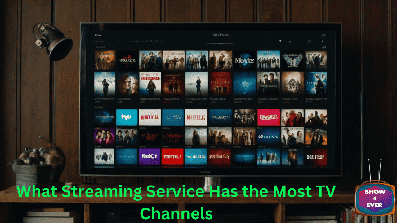 What streaming service has the most TV channels