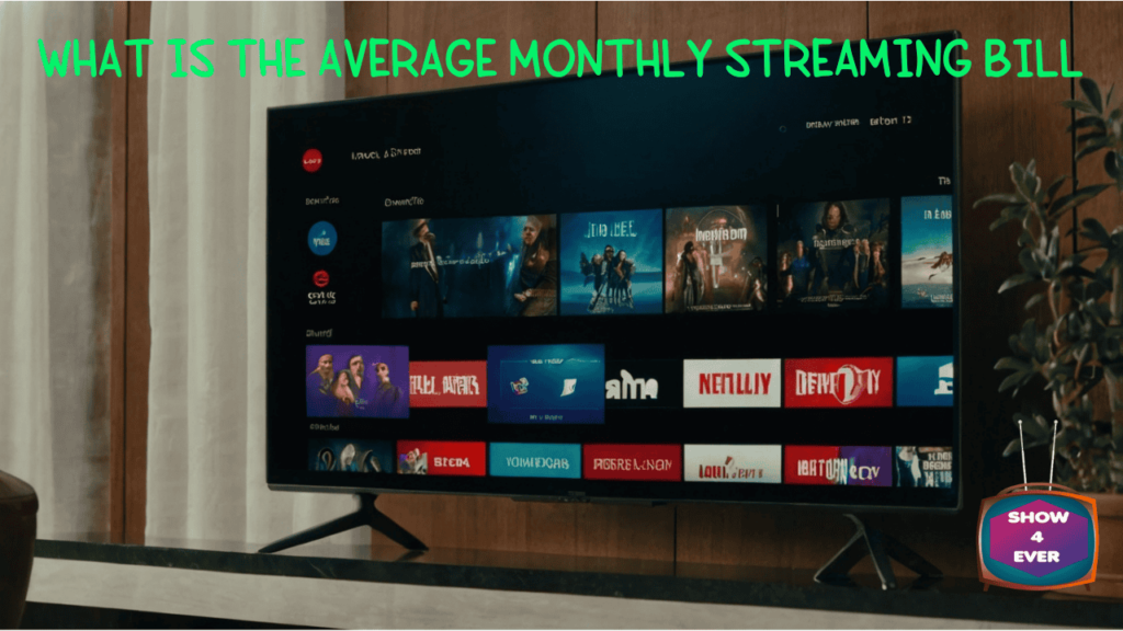 What is the average monthly streaming bill