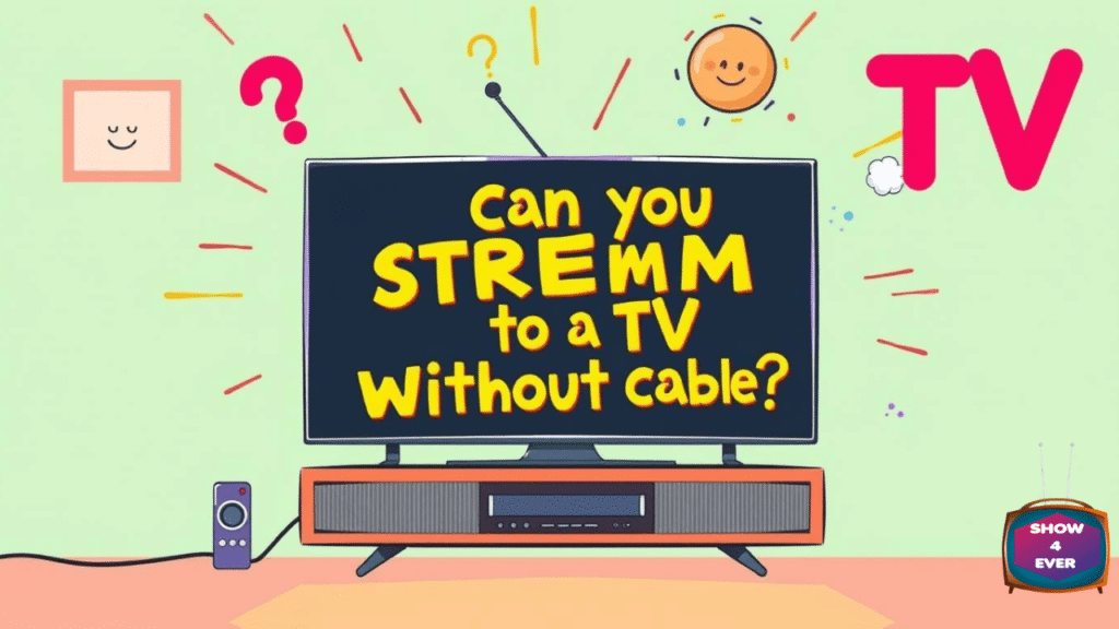 Can you stream on a TV without cable