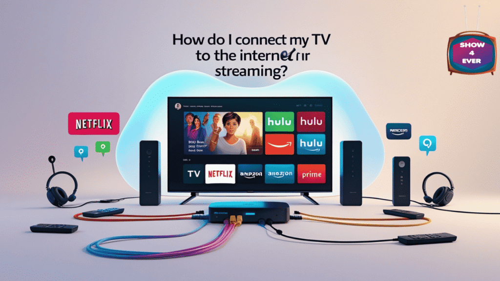 How do I connect my TV to the internet for streaming