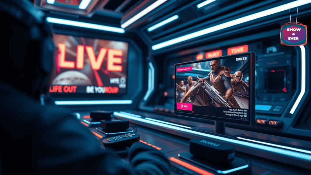 how to stream live games on Roku