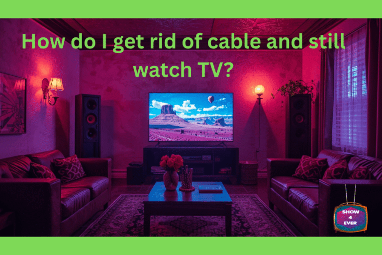 How do I get rid of cable and still watch TV