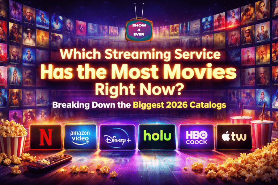 Which streaming service has the most movies