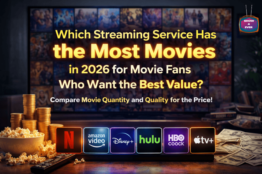 Which streaming service has the most movies